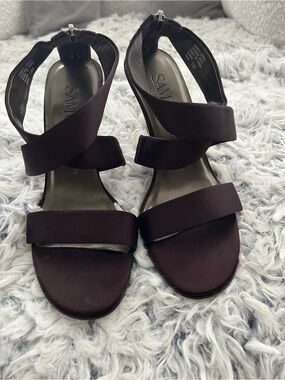 Sam Edelman Strappy High Heeled Sandals in Dark Brown/Chocolate